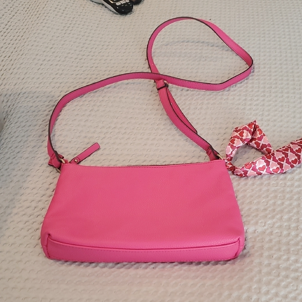 Nanette Lepore Pink Crossbody Bag with Detachable Strap (30) - Picture 3 of 12